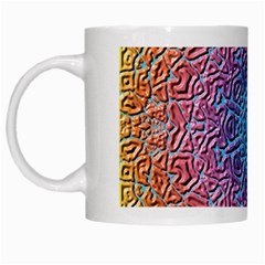 Tile Background Pattern Texture White Mugs by Nexatart