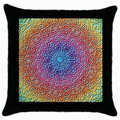 Tile Background Pattern Texture Throw Pillow Case (black) by Nexatart