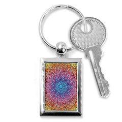 Tile Background Pattern Texture Key Chains (Rectangle) 