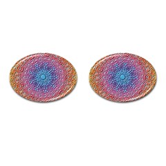 Tile Background Pattern Texture Cufflinks (Oval)