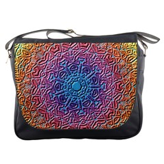 Tile Background Pattern Texture Messenger Bags by Nexatart