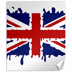 Uk Splat Flag Canvas 20  X 24   by Nexatart