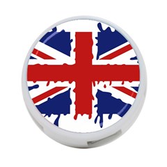 Uk Splat Flag 4-port Usb Hub (one Side)