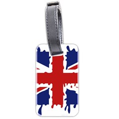 Uk Splat Flag Luggage Tags (two Sides) by Nexatart