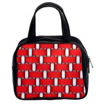 Weave And Knit Pattern Seamless Background Wallpaper Classic Handbags (2 Sides) Front