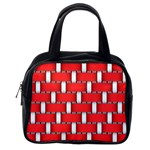 Weave And Knit Pattern Seamless Background Wallpaper Classic Handbags (2 Sides) Back