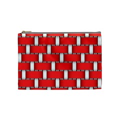 Weave And Knit Pattern Seamless Background Wallpaper Cosmetic Bag (medium)  by Nexatart