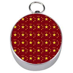 Chinese New Year Pattern Silver Compasses by dflcprints