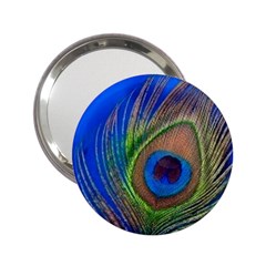 Blue Peacock Feather 2.25  Handbag Mirrors