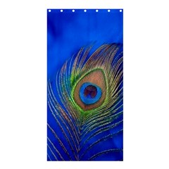 Blue Peacock Feather Shower Curtain 36  X 72  (stall)  by Amaryn4rt