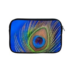 Blue Peacock Feather Apple Macbook Pro 13  Zipper Case by Amaryn4rt