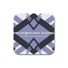  Rubber Square Coaster (4 Pack)