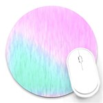 Pink green texture                                                       			Round Mousepad Front