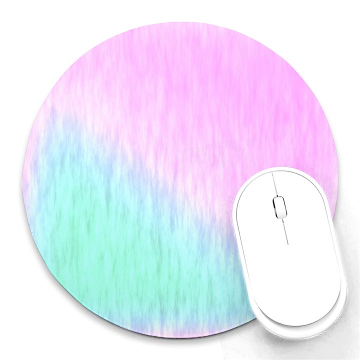 Pink green texture                                                       			Round Mousepad