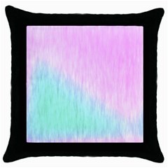 Pink Green Texture                                                       			throw Pillow Case (black) by LalyLauraFLM