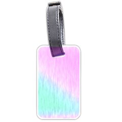 Pink Green Texture                                                       			luggage Tag (one Side) by LalyLauraFLM