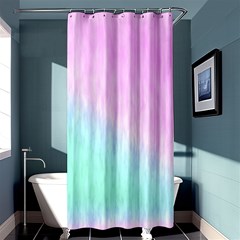 Pink Green Texture                                                      	shower Curtain 36  X 72  by LalyLauraFLM