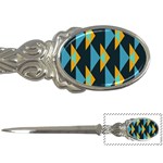 Yellow blue triangles pattern                                                        			Letter Opener Front