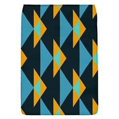 Yellow Blue Triangles Pattern                                                       			removable Flap Cover (s) by LalyLauraFLM