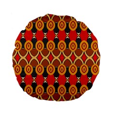 Ovals Pattern                                                         	standard 15  Premium Flano Round Cushion by LalyLauraFLM