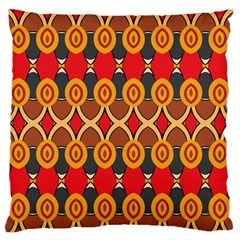 Ovals pattern                                                         	Large Flano Cushion Case (Two Sides)