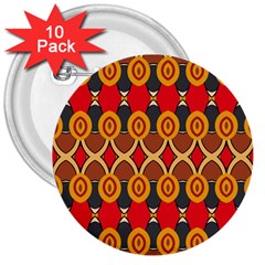 Ovals pattern                                                         			3  Button (10 pack)