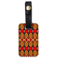 Ovals Pattern                                                         			luggage Tag (one Side) by LalyLauraFLM