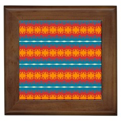 Shapes Rows                                                          			framed Tile by LalyLauraFLM