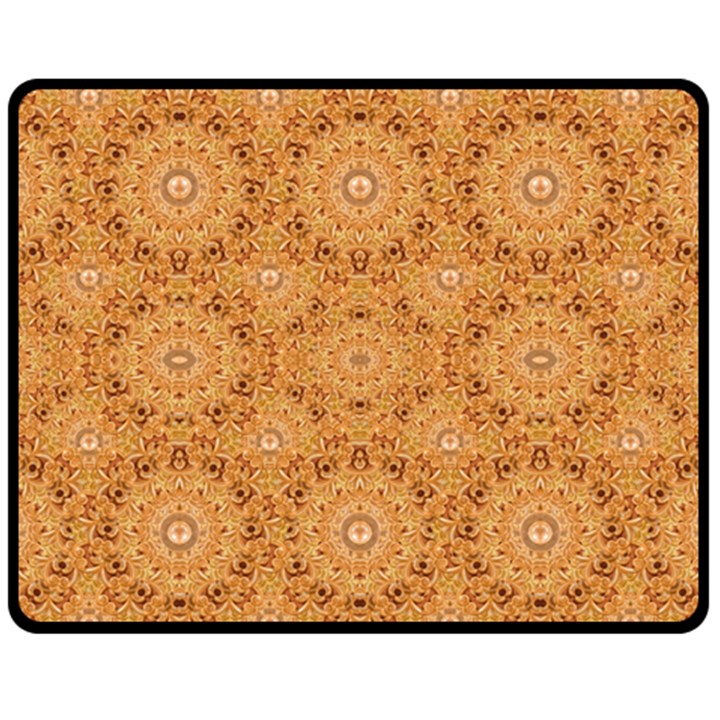 Intricate Modern Baroque Seamless Pattern Fleece Blanket (Medium) 