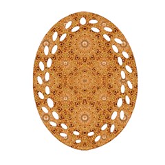 Intricate Modern Baroque Seamless Pattern Oval Filigree Ornament (two Sides) by dflcprints