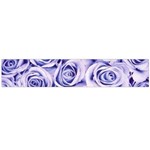 Electric white and blue roses Flano Scarf (Large) Front