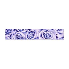 Electric White And Blue Roses Flano Scarf (mini)