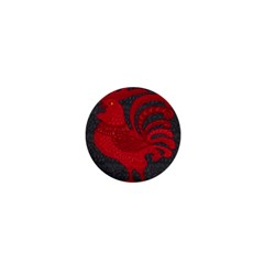 Red Fire Chicken Year 1  Mini Buttons by Valentinaart