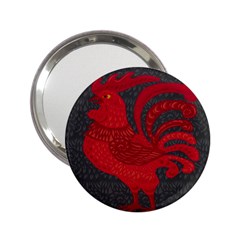 Red Fire Chicken Year 2 25  Handbag Mirrors by Valentinaart