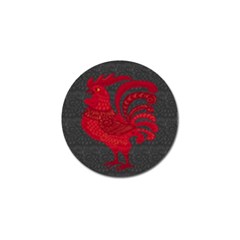 Red Fire Chicken Year Golf Ball Marker (4 Pack) by Valentinaart