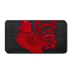 Red Fire Chicken Year Medium Bar Mats by Valentinaart