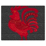 Red fire chicken year Double Sided Flano Blanket (Medium)  60 x50  Blanket Front