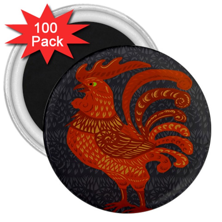 Chicken year 3  Magnets (100 pack)