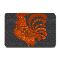 Chicken Year Small Doormat  by Valentinaart