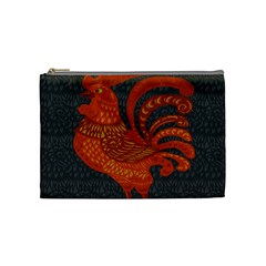 Chicken Year Cosmetic Bag (medium)  by Valentinaart