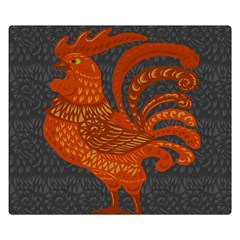 Chicken Year Double Sided Flano Blanket (small)  by Valentinaart