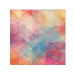 Colorful light Small Satin Scarf (Square) Front