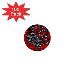 Year Of The Rooster 1  Mini Buttons (100 Pack) 