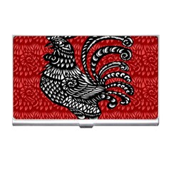 Year Of The Rooster Business Card Holders by Valentinaart