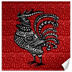 Year Of The Rooster Canvas 20  X 20   by Valentinaart