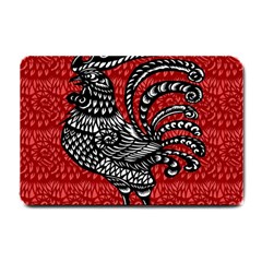 Year Of The Rooster Small Doormat  by Valentinaart