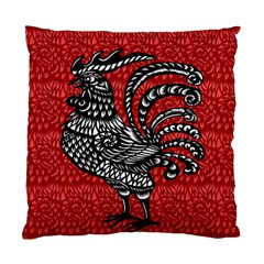 Year Of The Rooster Standard Cushion Case (one Side) by Valentinaart