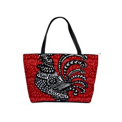 Year Of The Rooster Shoulder Handbags by Valentinaart