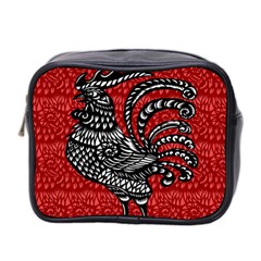 Year Of The Rooster Mini Toiletries Bag 2-side by Valentinaart