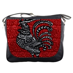 Year Of The Rooster Messenger Bags by Valentinaart